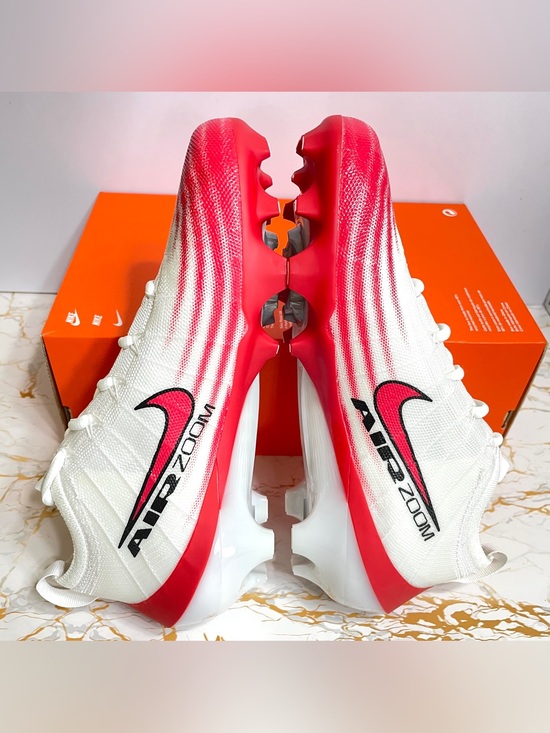 Nike Zoom Vapor Elite 1 Football Cleats Sizes 9 & 9.5 FB3288-102 White Red